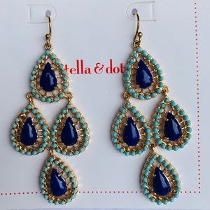 Stella & Dot teardrop chandelier earrings